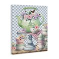 thumbnail image 4 of Stupell Industries Tea Kettle on Gingham Food & Beverage Painting Wrapped Canvas Art Print Wall Art, 24 x 30, 4 of 8