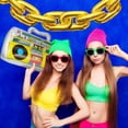 thumbnail image 5 of 20Pcs Retro 80s/90s Party Decorations Set, Inflatable Boombox, Mobile Phones, Sunglasses, Microphones, and Gold Number Balloons, for Themed Parties, Birthdays, Hip Hop Party, Retro Events, 5 of 8