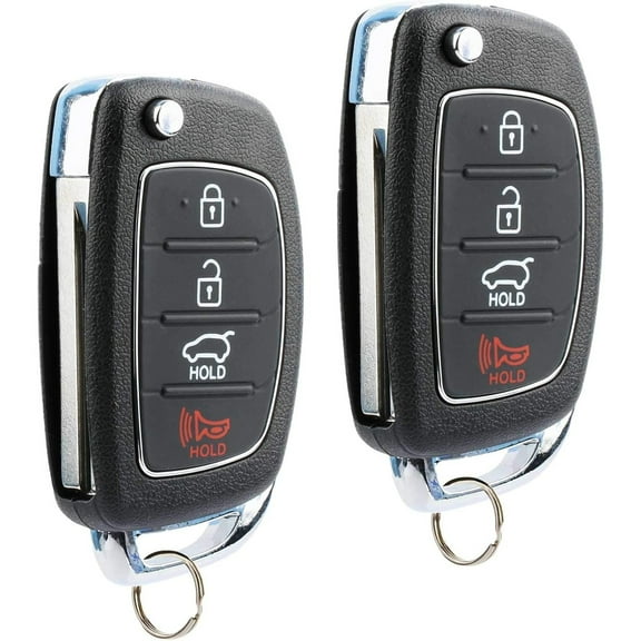 Flip Key fits 2013-2015 Hyundai Santa Fe Keyless Entry Remote Fob (95430-4Z100, TQ8-RKE-3F04), Set of 2