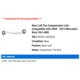 thumbnail image 2 of Rear Left Toe Compensator Link - Compatible with 2008 - 2013 Mercedes-Benz S63 AMG 2009 2010 2011 2012, 2 of 2