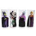 thumbnail image 1 of Vasos con diseño de villanos de Disney, 300 ml, juego de 4 artículos de bar para el hogar, 1 of 1