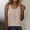 Khaki, variant on Women’s Feather Floral Print Tank Top, Sleeveless Round Neck Casual Tee, Lightweight Breathable Basic Top For Summer Daily Wear Light Blue XL