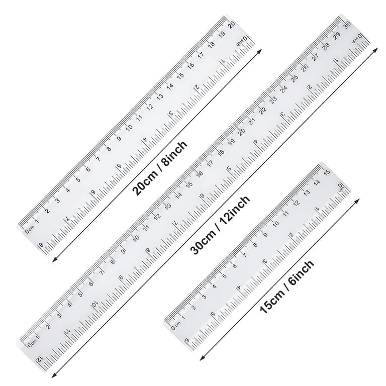 Mini Ruler Inches 30cm Ruler Buy 6 Pcs Clear Ruler Plastic Ruler Small Ruler 6 Inch Ruler ...