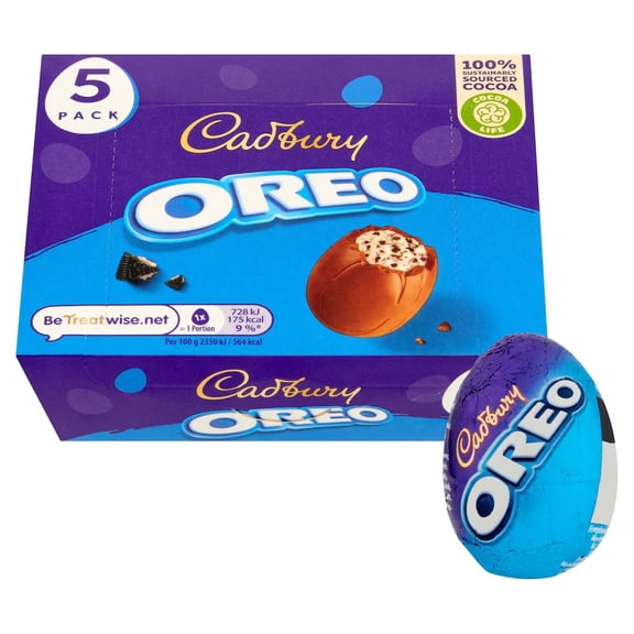 Cadbury Oreo Chocolate Eggs 5pk 155g