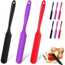 Silicone Jar Spatula  9Pcs Spatulas Kitchen Set  Heat Resistant Jam Spreader for Baking Mixing Cake Cream Butter Scraper