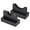 Type B Black, variant on Baseball Bat Wall Mount, 2Pieces Softball Bat Wall Mount Rack Baseball Bat Horizontal Bat Rack Brackets with Felt Liner