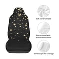 thumbnail image 4 of Honeii Star Silver Glitter Print Car Seat Cover,Car Interior Covers,Universal Fit Seat Protector, Compatible with Most Cars, SUVs, Trucks, and Vans, 4 of 5