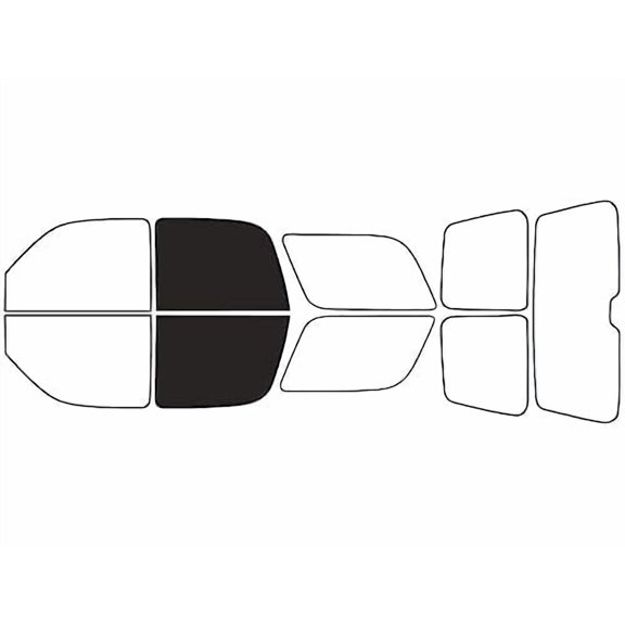 Rvinyl Car Window Pre Cut Tint Film DIY Kit Back 20% Single Ply Fits GMC Yukon 2000-2006