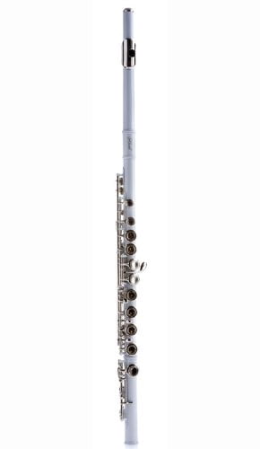 Hawk WD-F113-WT Closed Hole C Flute with Case, White