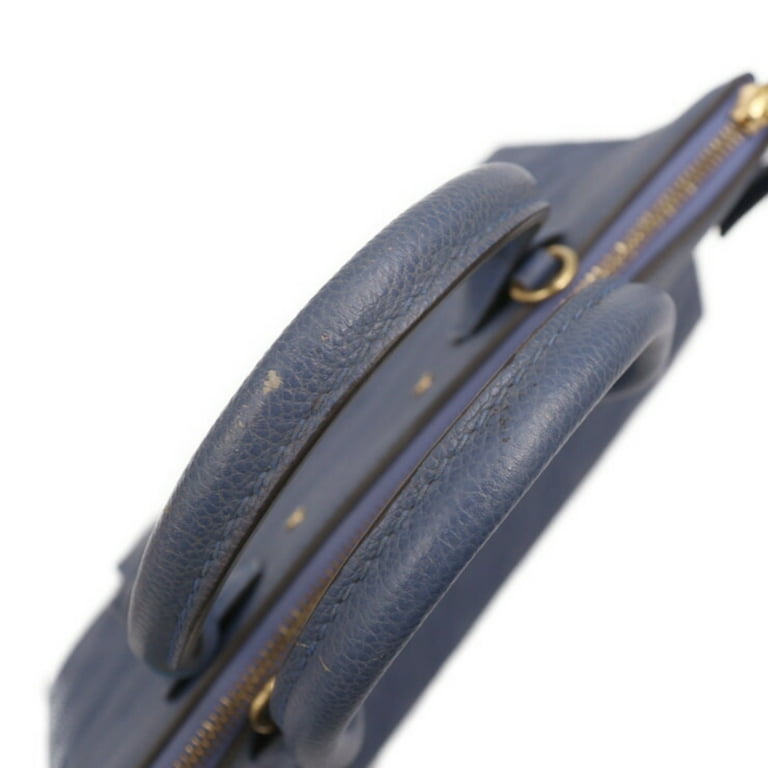 Pre Owned LOUIS VUITTON Louis Vuitton Pont Neuf MM Handbag M41751 Monogram Empreinte Denim Ankle Shoulder Bag Good Walmart