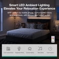 thumbnail image 6 of Novilla Full Size Bed Frame with Headboard, Full Size Bed Frame with Drawers, Full Bed Frame with LED Lights, Charging Station and Adjustable Headboard, No Box Spring Needed, Black Velvet, 6 of 23