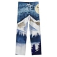 thumbnail image 4 of Moonlit Mountain Reflections Winter Female Pants Flannel High Waist Women Pants Lady Warm Straight Leg Plush Trousers, 4 of 7