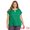 Green, variant on DARING DIVA Women's Plus Tops Keyhole Crew Neck Tulip Blouses 4X Black