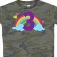 thumbnail image 3 of Inktastic 3rd Birthday Rainbow Number 3 Gift Toddler Toddler Girl T-Shirt, 3 of 4