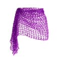 thumbnail image 1 of Bufanda de danza del vientre Zulema Hip lentejuelas para mujer púrpura, 1 of 8