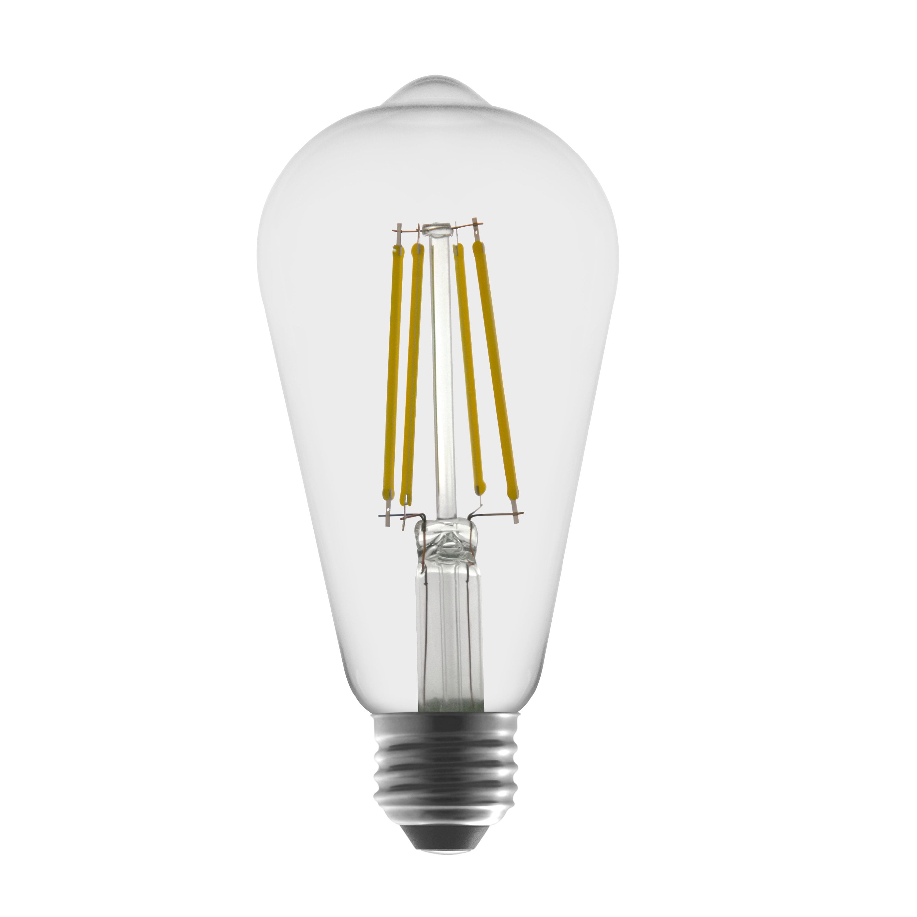 Better Homes & Gardens LED Vintage Light Bulb, ST19 60W Daylight Classic Filament, E26, Dim - 8 Pk