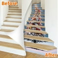 thumbnail image 3 of Self-Adhesive Stair Decals, Christmas Decoration Stair Stickers Decals Peel and Stick Vinyl Stair Risers Stickers for Steps, Xmas Tree DIY Home Decorations, 39.4'' W X 7.1'' H, 3 of 10