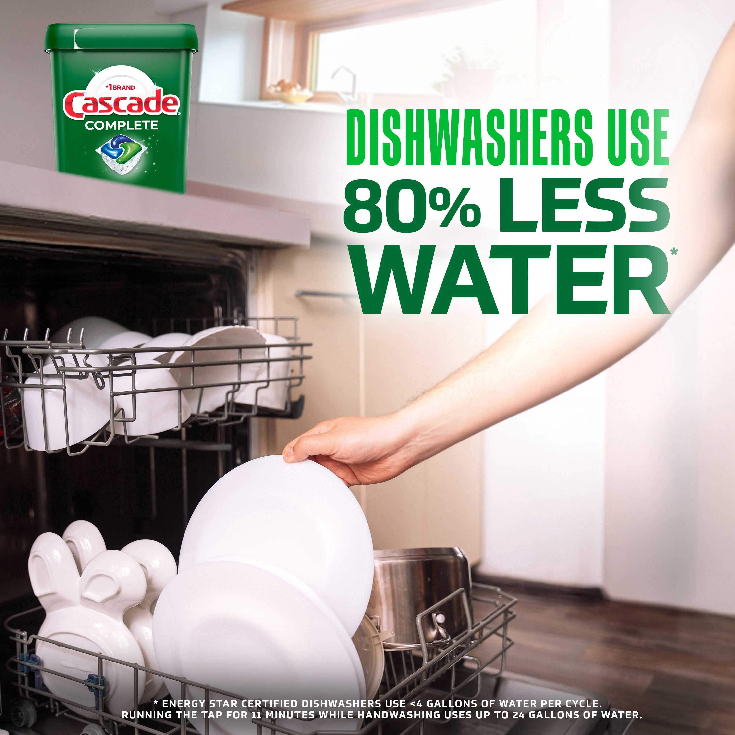 Cascade Complete Action Pacs, Dishwasher Detergent, Fresh 45CT