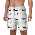 thumbnail image 2 of Fotbe Dachshund Dog Men’s Swim Trunks Quick Dry Swim Shorts Board Shorts with Mesh Lining-Large, 2 of 9