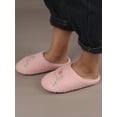 thumbnail image 4 of Women's Indoor House Slippers With Warm Plush, Floral Embroidery, Fashionable Design, Soft And Comfortable, Winter Bedroom Slippers, 4 of 4