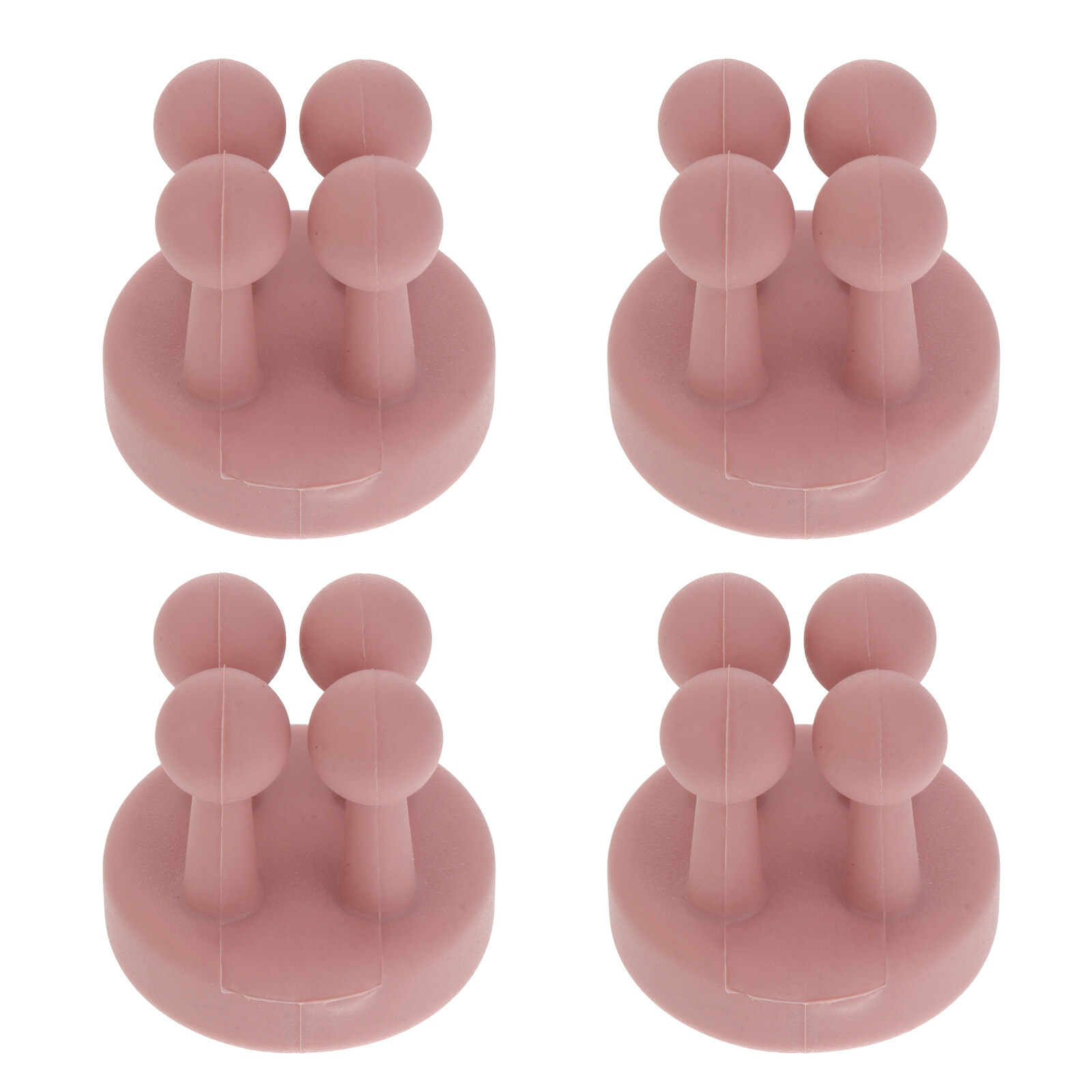 4pcs Multipurpose Self Adhesive Wall Hooks Nonpunch Hooks Home Wall