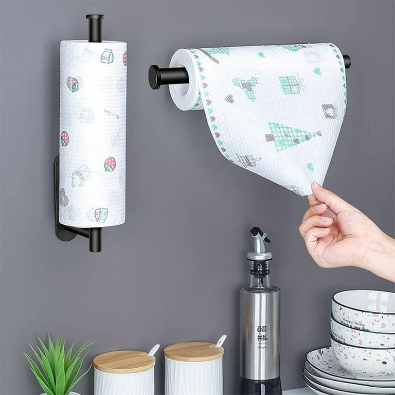 Happon Paper Towel Holder Under Cabinet Wall Mount for Kitchen