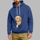 thumbnail image 5 of Ceisia Pet Carrier Hoodie Long-Sleeve for Men with Cotton Fabric Solid Color Drawstring Dogs Cats Pockets Blue XXXXXL Gift, 5 of 5