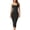 Black, variant on Women's Shaping Full Slips Shapewear Tummy Control Dress Cami Slip Body Shaper