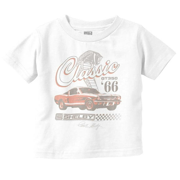 Shelby Classic GT 350 Muscle Car Toddler Boy Girl T Shirt Infant Toddler Brisco Brands 6M