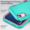 thumbnail image 3 of for iPhone XR Case,iPhone XR Phone Case with Built in Kickstand, Shockproof/Dustproof/Drop Proof Military Grade Protective Cover for Apple iPhone XR 6.1"(Blue/Rose), 3 of 14