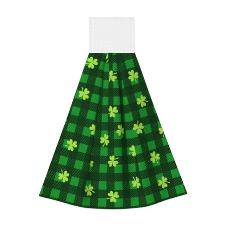 

Sikiie Happy St. Patrick s Day5 Hand Towel with Loop Hanging Towel Absorbent Tie Towels for Kitchen Tea Bar Bathroom Decor