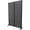 Black Louvered, variant on SnugNiture “Metal Privacy Screen”, 72" H × 47" W Weather Resistant Outdoor Privacy Panels for Balconies, Patios & Pools (Black Louvered)
