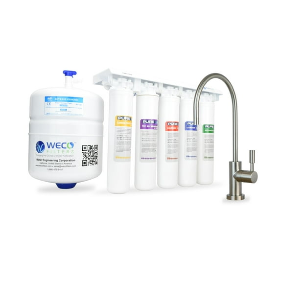 WECO GMQ-50X Compact EZ Twist Reverse Osmosis Water Purification System