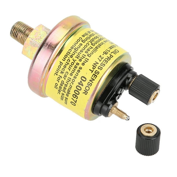 Oil gauge sensor outlet