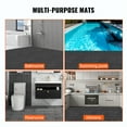 thumbnail image 4 of VEVOR Interlocking Tile 50PCS Black, Drainage Tiles 12" x 12" Splicing, Soft PVC Interlocking Drainage Floor Tiles, Non-Slip Drainage Holes for Restroom, Bathroom, Kitchen, Pool, Wet Areas, 4 of 10