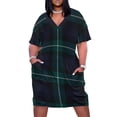 thumbnail image 2 of Vestido de bolsillo suelto de tartán escocés Lamont, vestido de noche de lujo para mujer, vestido de verano para mujer 2025, vestido de noche, vestidos de novia, 2 of 7