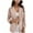 Beige, variant on TSADFHJI Tank Tops for Women Loose Fit Plus Size Coat Suit Satin Formal Work Cardigan Women Jacket Silk Office Size Plus Pockets Women's Blouse Xl Red