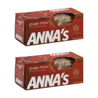 Annas Swedish Thins - Vegan Ginger Cookies Snack - 5.25 Ounce