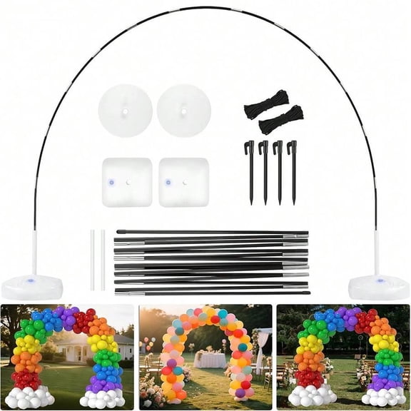 9FT Height & 10FT Width Adjustable Balloon Arch Frame, For Weddings, Baby Showers, Birthdays, Graduation, Backdrop For Parties
