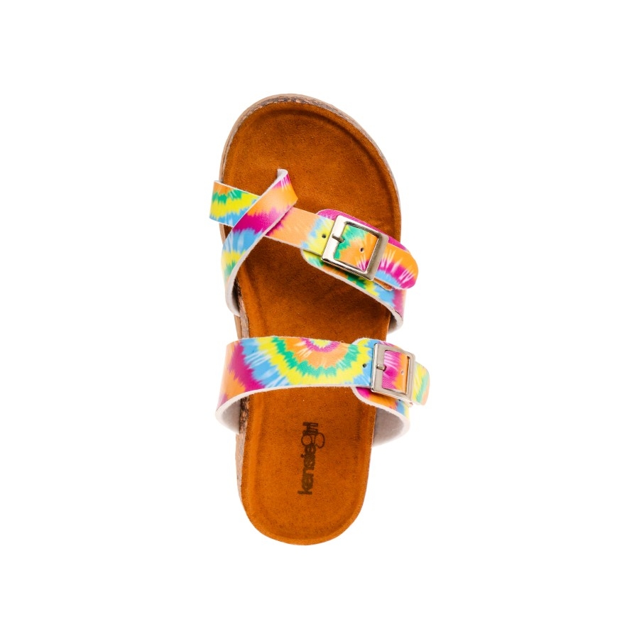 Kensie Girl Colorful Footbed Sandals (Little Kid Sizes) - Multi Metallic, 3