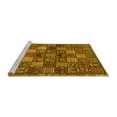 thumbnail image 2 of Ahgly Company Machine Washable Indoor Round Persian Yellow Traditional Area Rugs, 5' Round, 2 of 4
