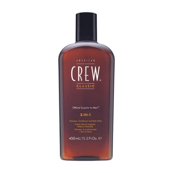 American Crew 3-en-1 Shampooing Revitalisant et Gel Douche