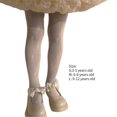 thumbnail image 3 of Hollowout Leggings for Little Girl AntiSlip Spring Stockings Mesh Fishnet Tights Stretchy Socks Korean Style Pantyhose White L, 3 of 4