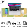 thumbnail image 5 of Vintage Flowers Keyboard Mouse Pad - Big Desk Pads Decor for Girls, Ideal for Office & Gaming - Non-Slip Rubber Base, Large, Long, 31.5x11.8 inch - Blend of Comfort and Aesthetics, 5 of 7