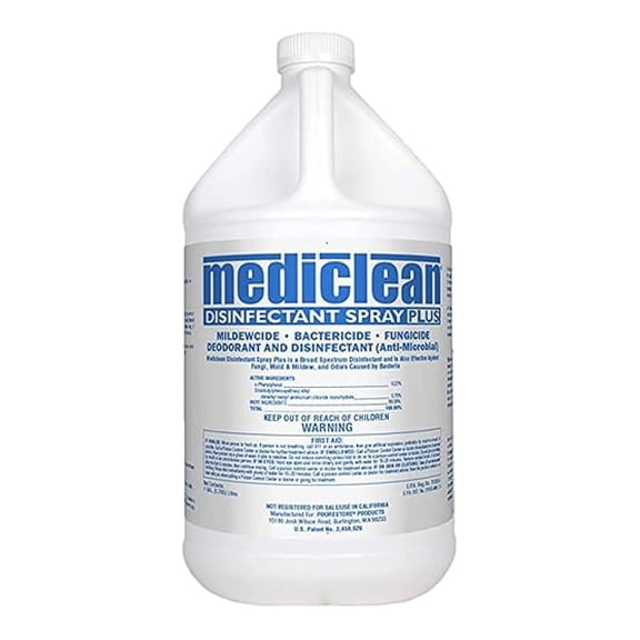 Disinfectant Spray Plus Professional Antimicrobial Spray for Use After Floods, 1-Gal Bottle