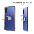 thumbnail image 3 of Mignova Galaxy Note 10 case,TPU + PC Mixed Double case,Suitable for Samsung Galaxy Note 10 Full Body Heavy Duty Protection 360 Rotating Metal Hidden Ring Bracket(Blue), 3 of 7