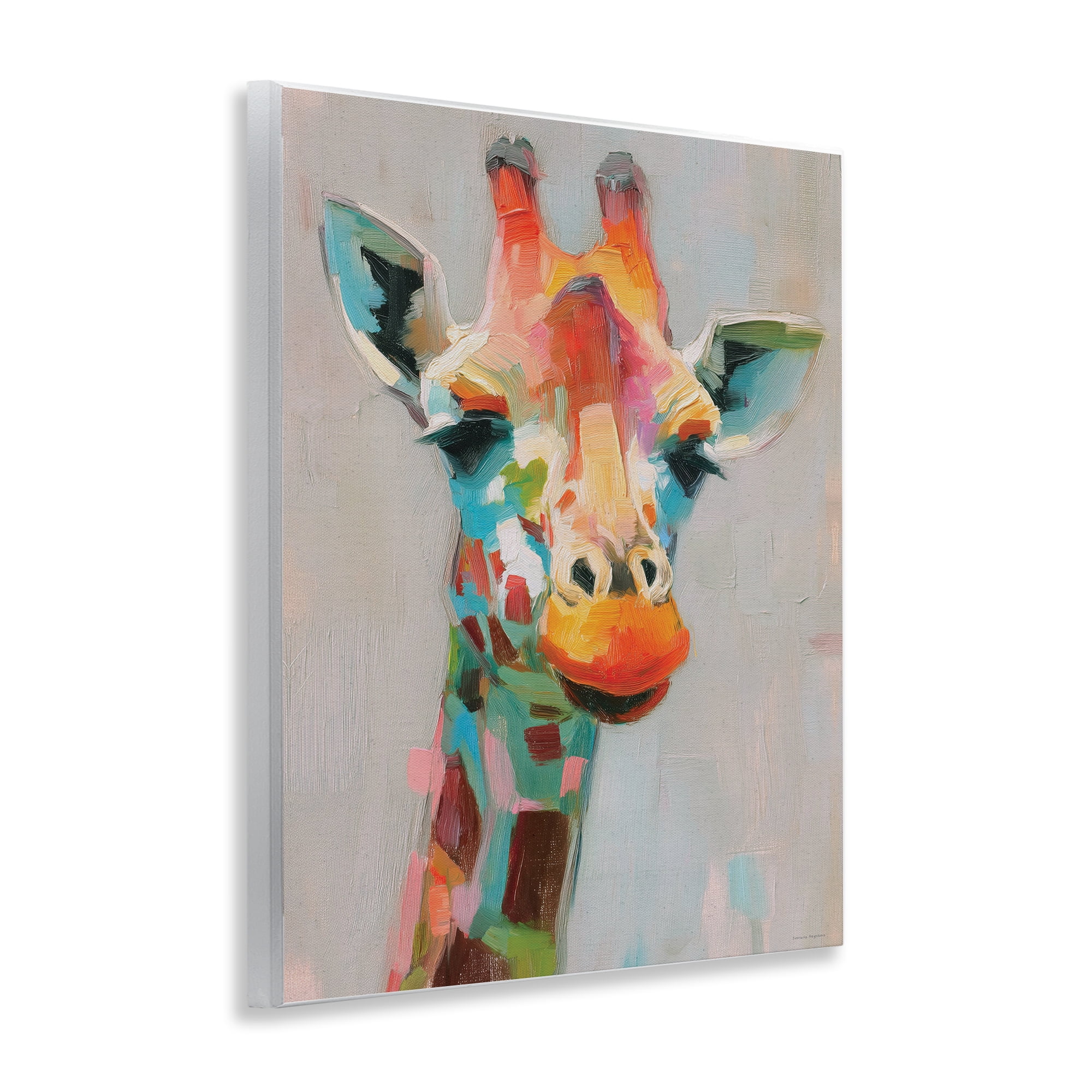 Stupell Industries Painterly Rainbow Giraffe Wall Plaque Art, design by Svetlana Aleynikova