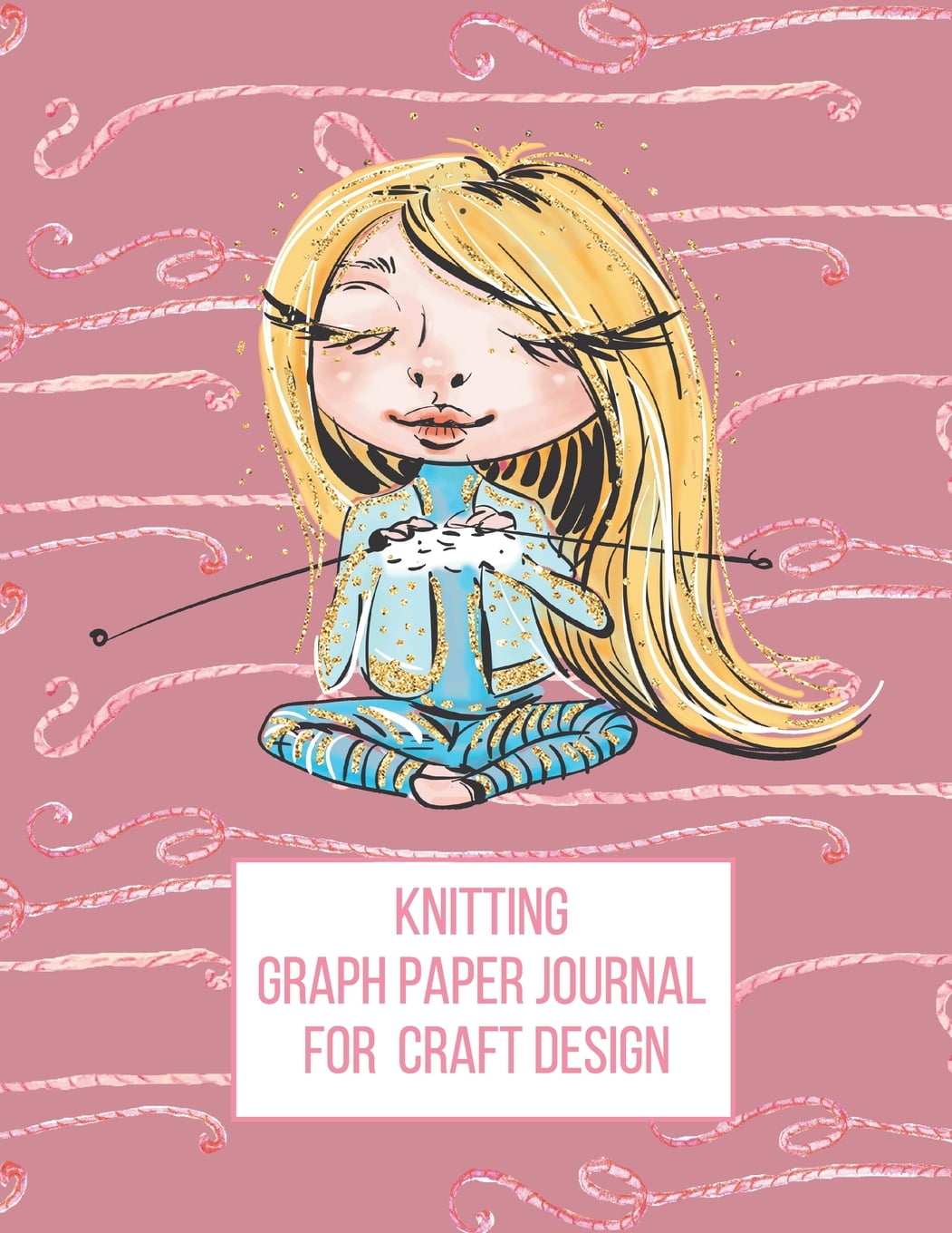 Knitting Graph Paper Journal for Craft Design Gift for Knitters to Create Craft Projects 45