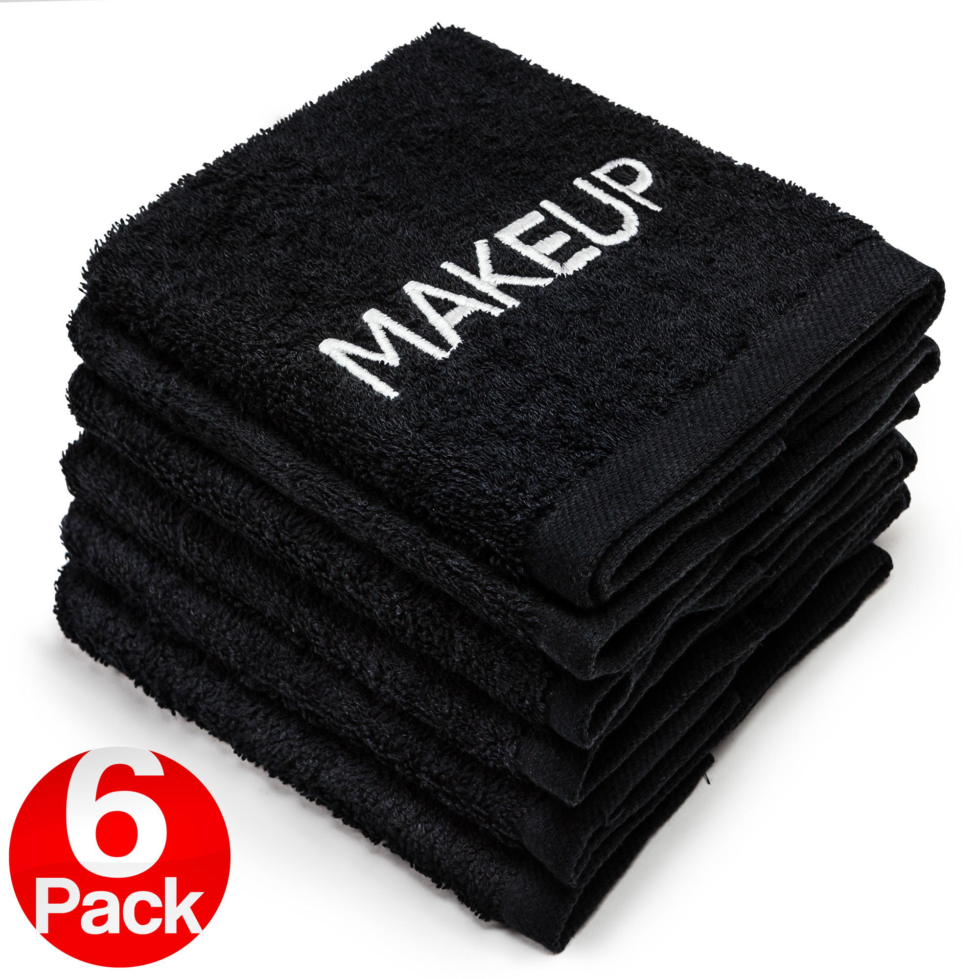 Bleach Safe Black Makeup Towels  Luxury Ultra Soft Cotton Face 