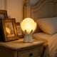 thumbnail image 1 of Lámpara de noche LED portátil para dormitorio: lámpara de mesilla LED suave para crear un ambiente hogareño, luz decorativa en forma de luna para estante o escritorio de la sala de estar., 1 of 6
